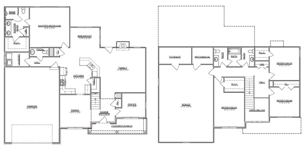 2D floor plan layout for the The Heartland by Smithbilt Homes in Manor in The Foothills, Maryville, TN (Image 2). 2D floor plan layout for the The Heartland by Smithbilt Homes in Manor in The Foothills, Maryville, TN (Image 2).