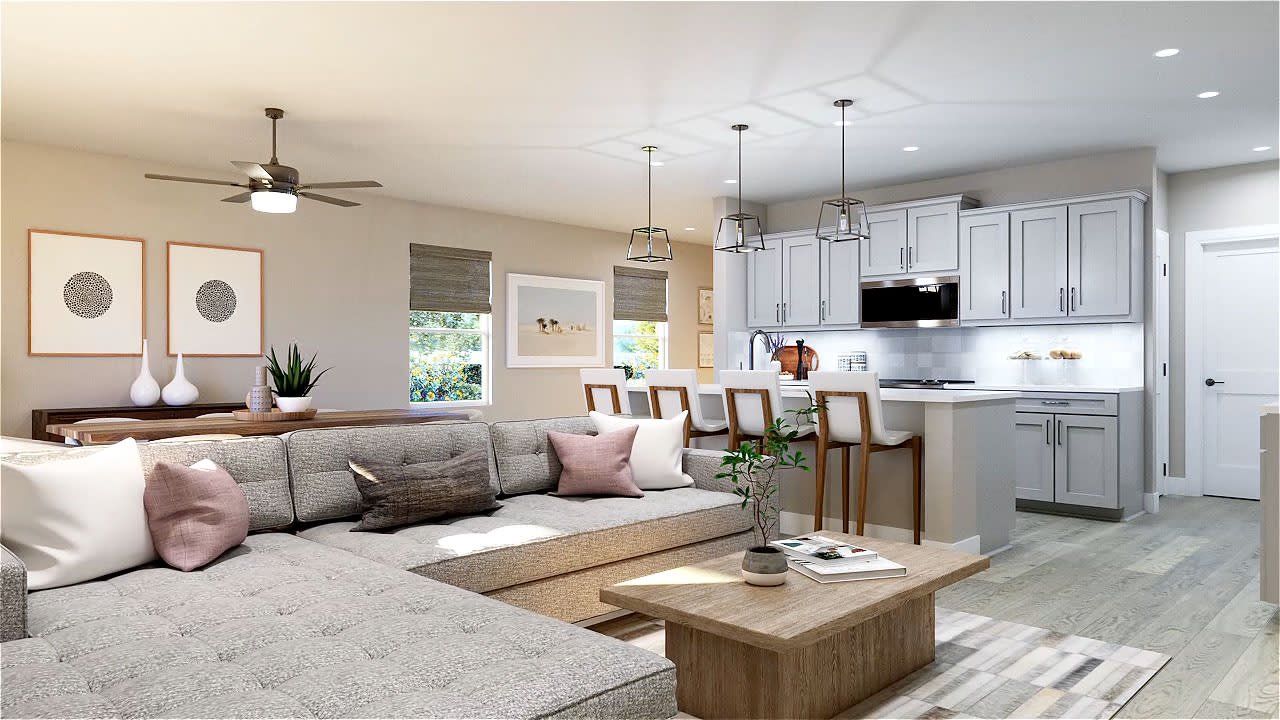 Furnished interior view inside a new home in Sky Lakes Towns, St. Cloud (Image 2).