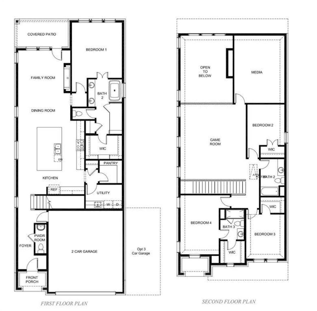 2D floor plan layout of this home in , Little Elm, TX (Image 2).
