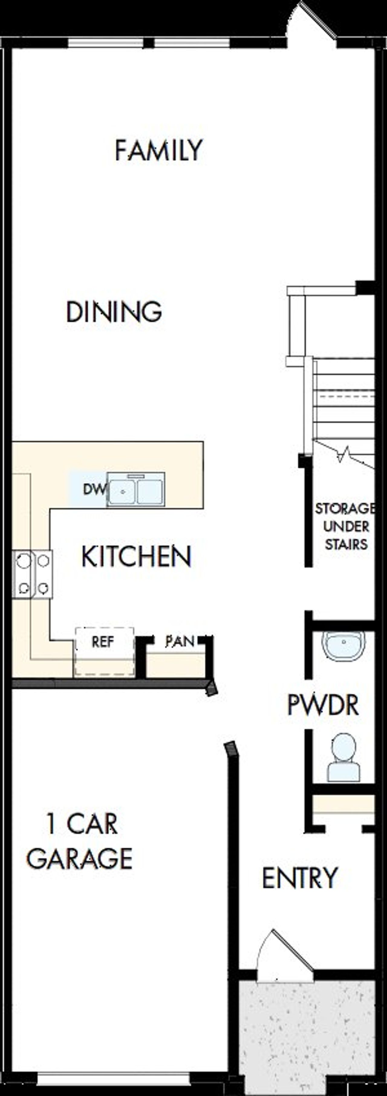 2D floor plan layout of this home in Preserve at The Cays – The Harbor Series, Daytona Beach, FL (Image 2).