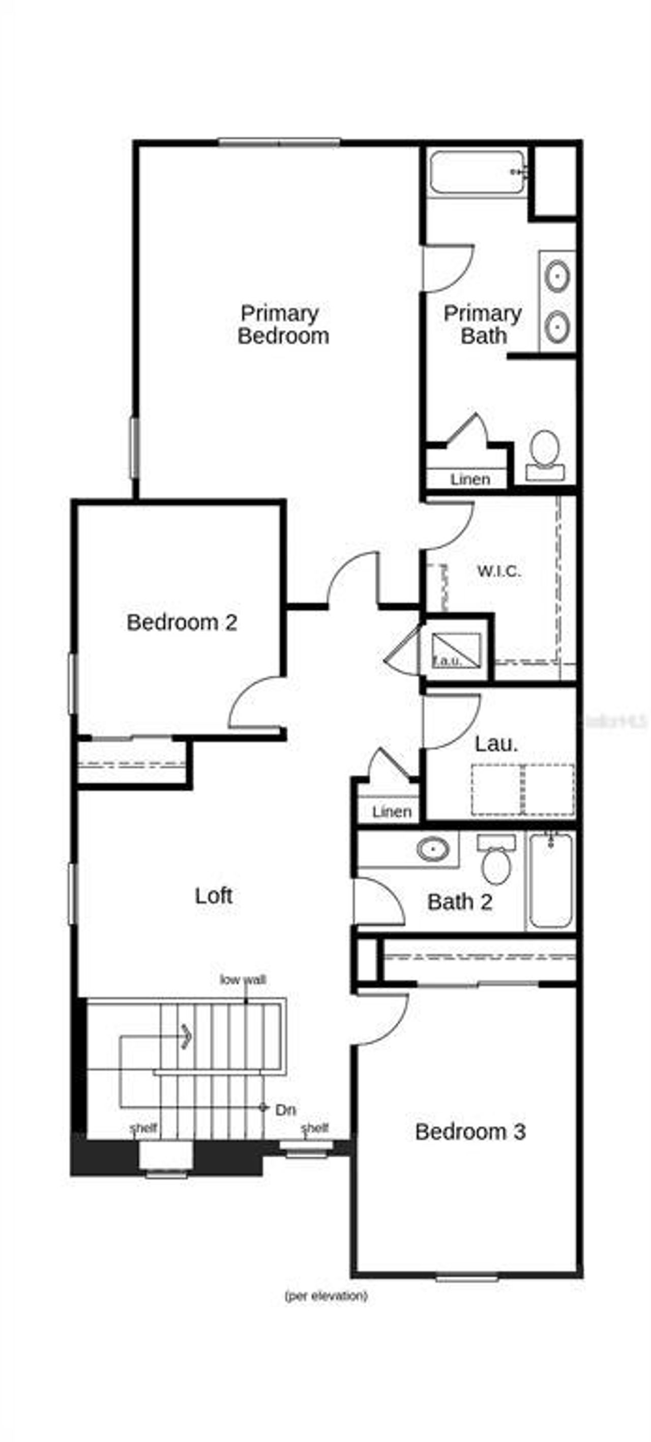 2D floor plan layout of this home in , St. Cloud, FL (Image 2).