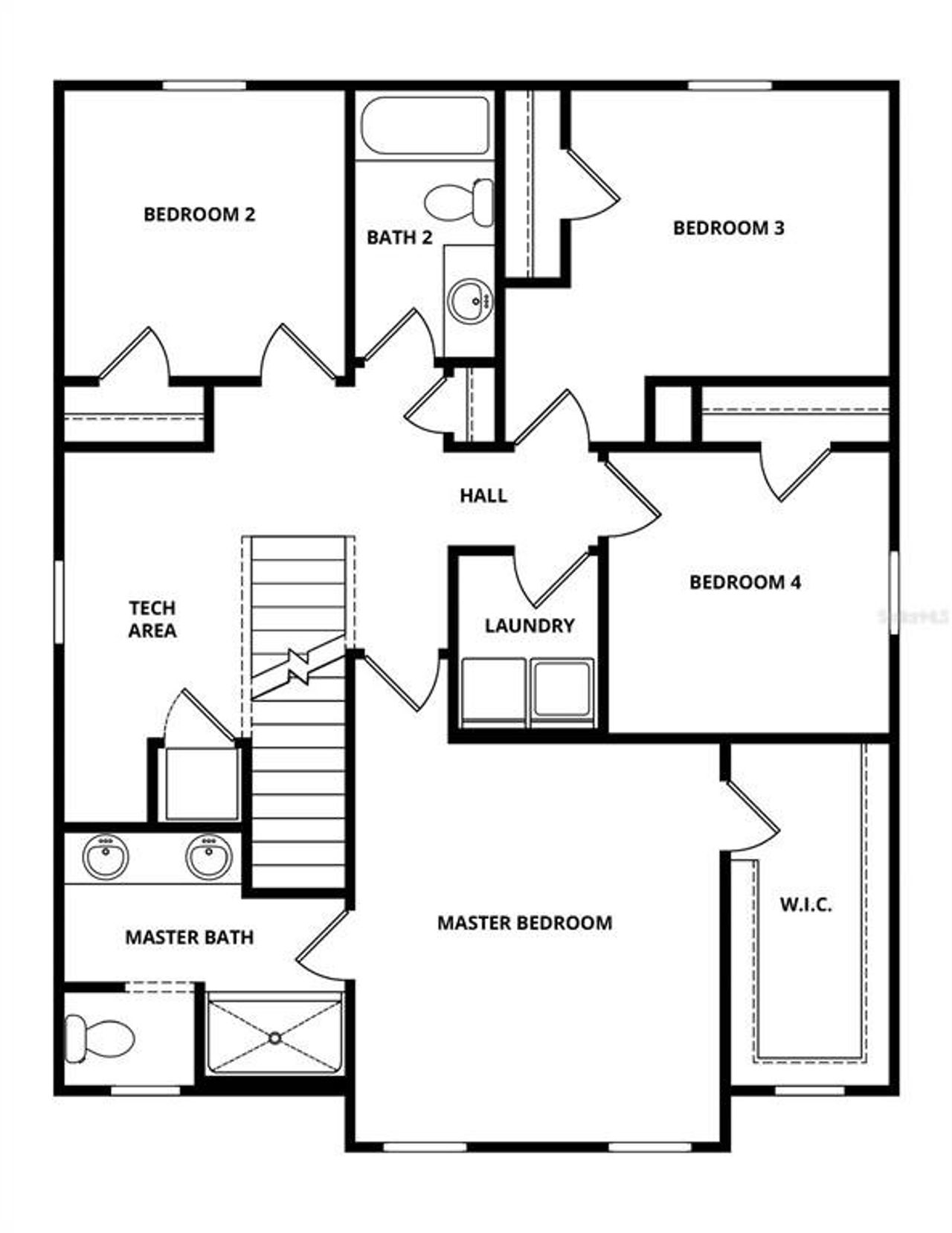 2D floor plan layout of this home in Citrus Place, Babson Park, FL (Image 2).