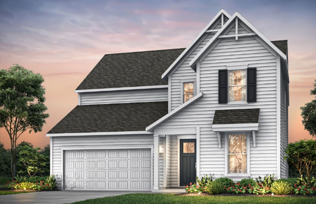 Front exterior of a new home in Glenview Farms, Murfreesboro, TN, highlighting curb appeal (Image 2). Front exterior of a new home in Glenview Farms, Murfreesboro, TN, highlighting curb appeal (Image 2).
