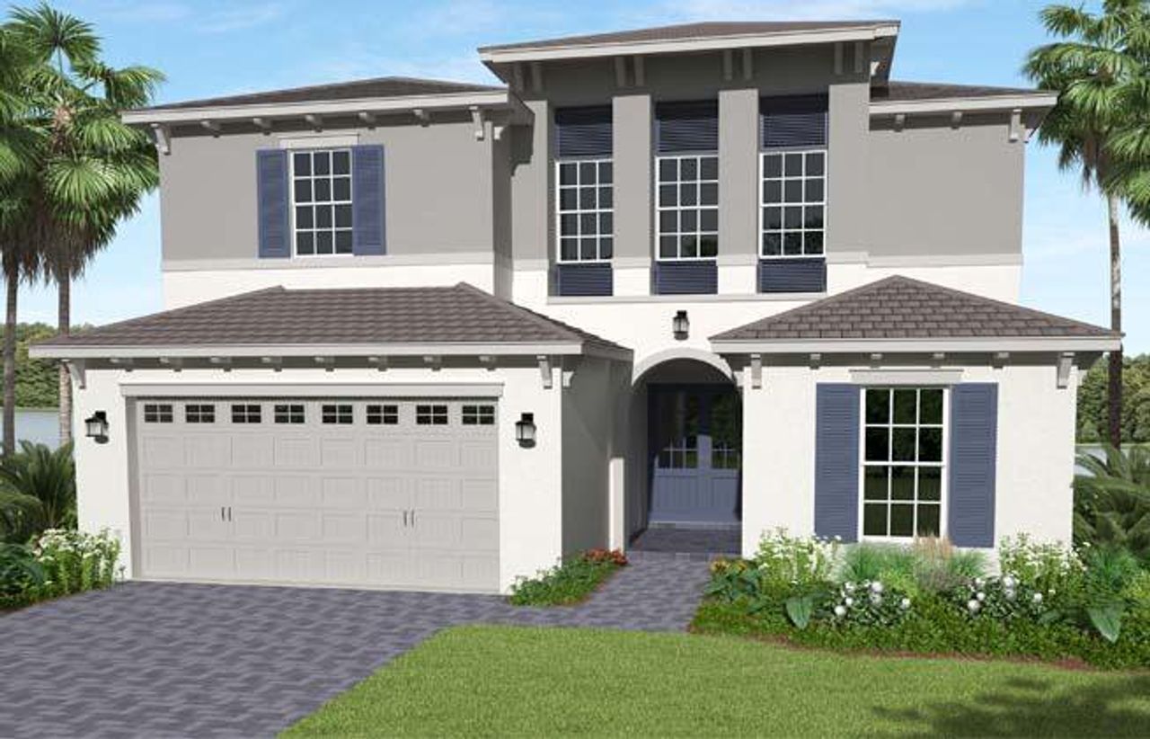 Representative exterior photo of a completed home built from the Birchwood Grand by Minto Communities in Westlake, Westlake, FL (Image 2).