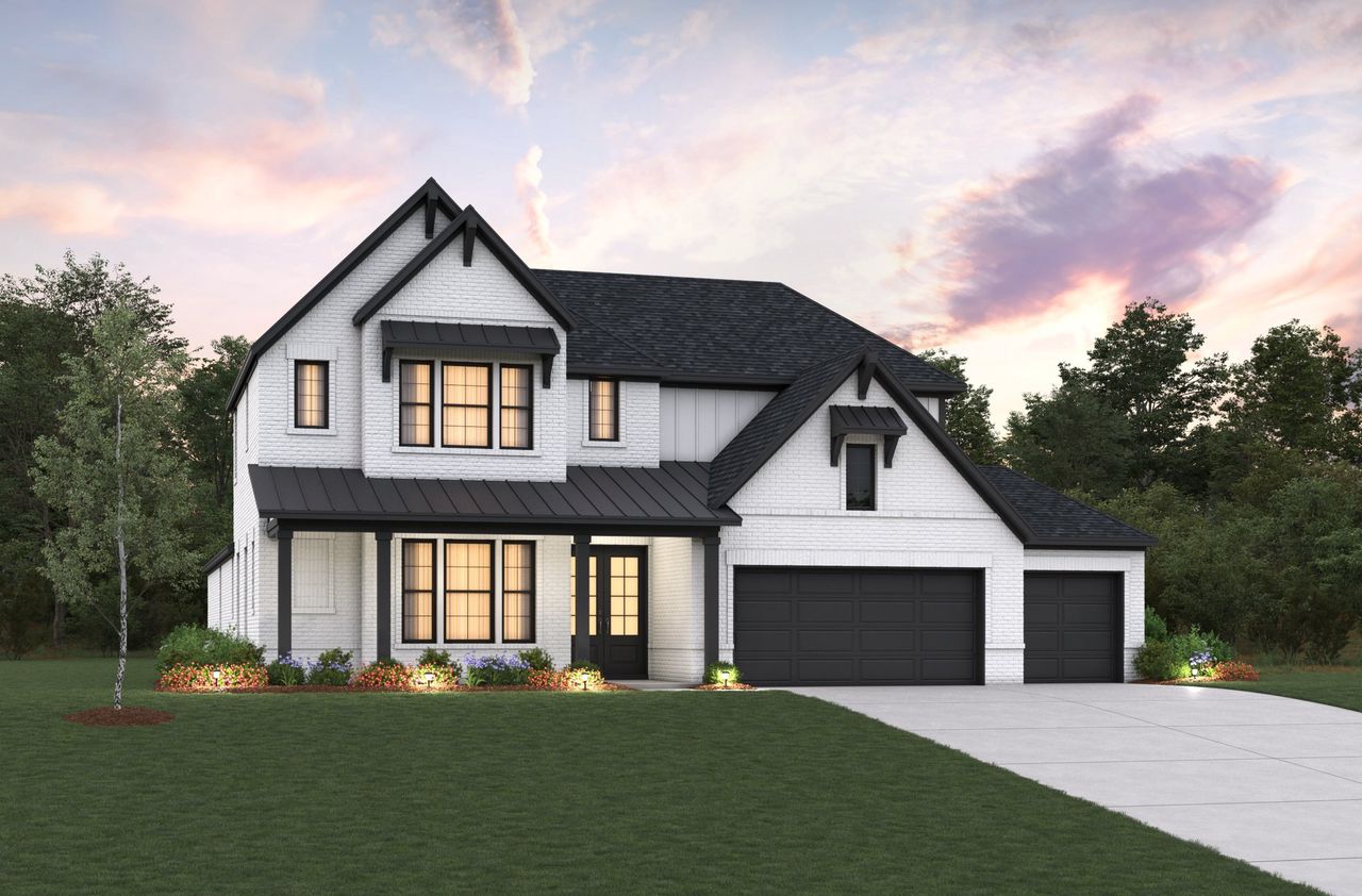 Representative exterior photo of a completed home built from the Westbury by Beazer Homes in ARTAVIA, Conroe, TX (Image 2).