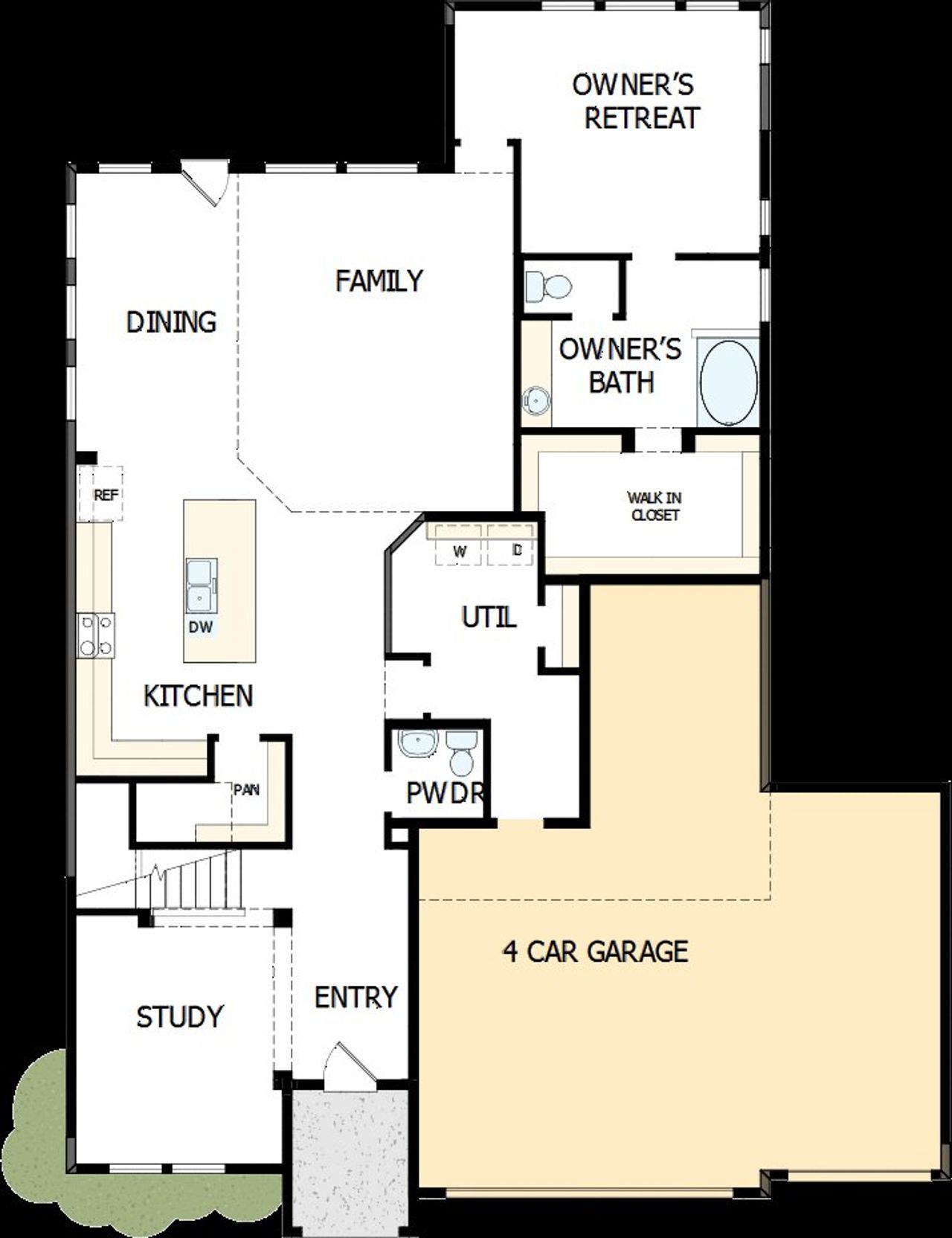 2D floor plan layout of this home in Escondido 60' Homesites, Magnolia, TX (Image 2). 2D floor plan layout of this home in Escondido 60' Homesites, Magnolia, TX (Image 2).