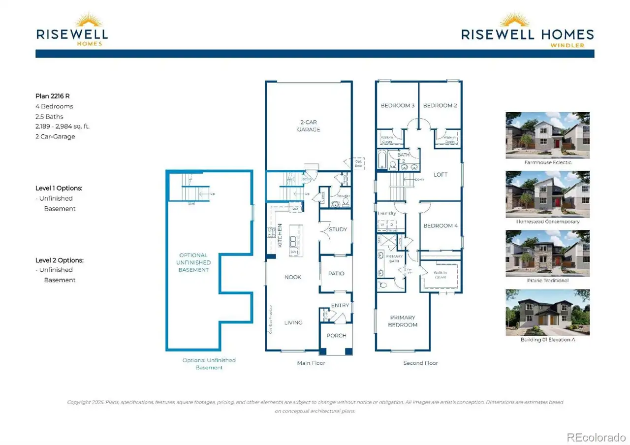2D floor plan layout of this home in Windler, Aurora, CO (Image 2).