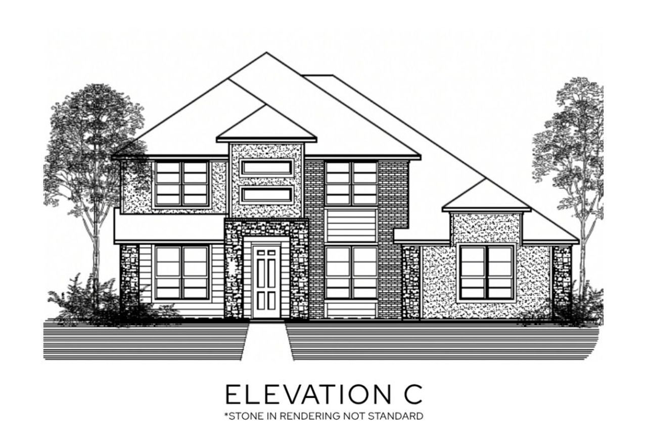 Representative rendering of the exterior for the The Sterling - Rear Entry by Lillian Custom Homes (Image 2). Representative rendering of the exterior for the The Sterling - Rear Entry by Lillian Custom Homes (Image 2).