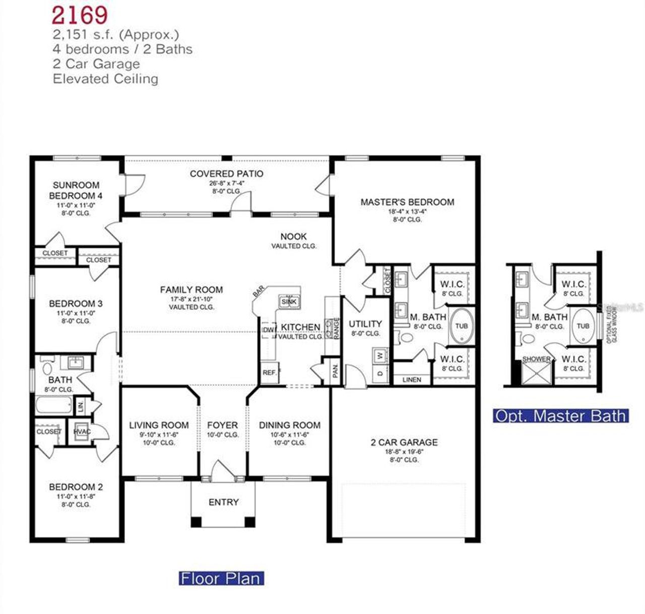 2D floor plan layout of this home in , North Port, FL (Image 2). 2D floor plan layout of this home in , North Port, FL (Image 2).