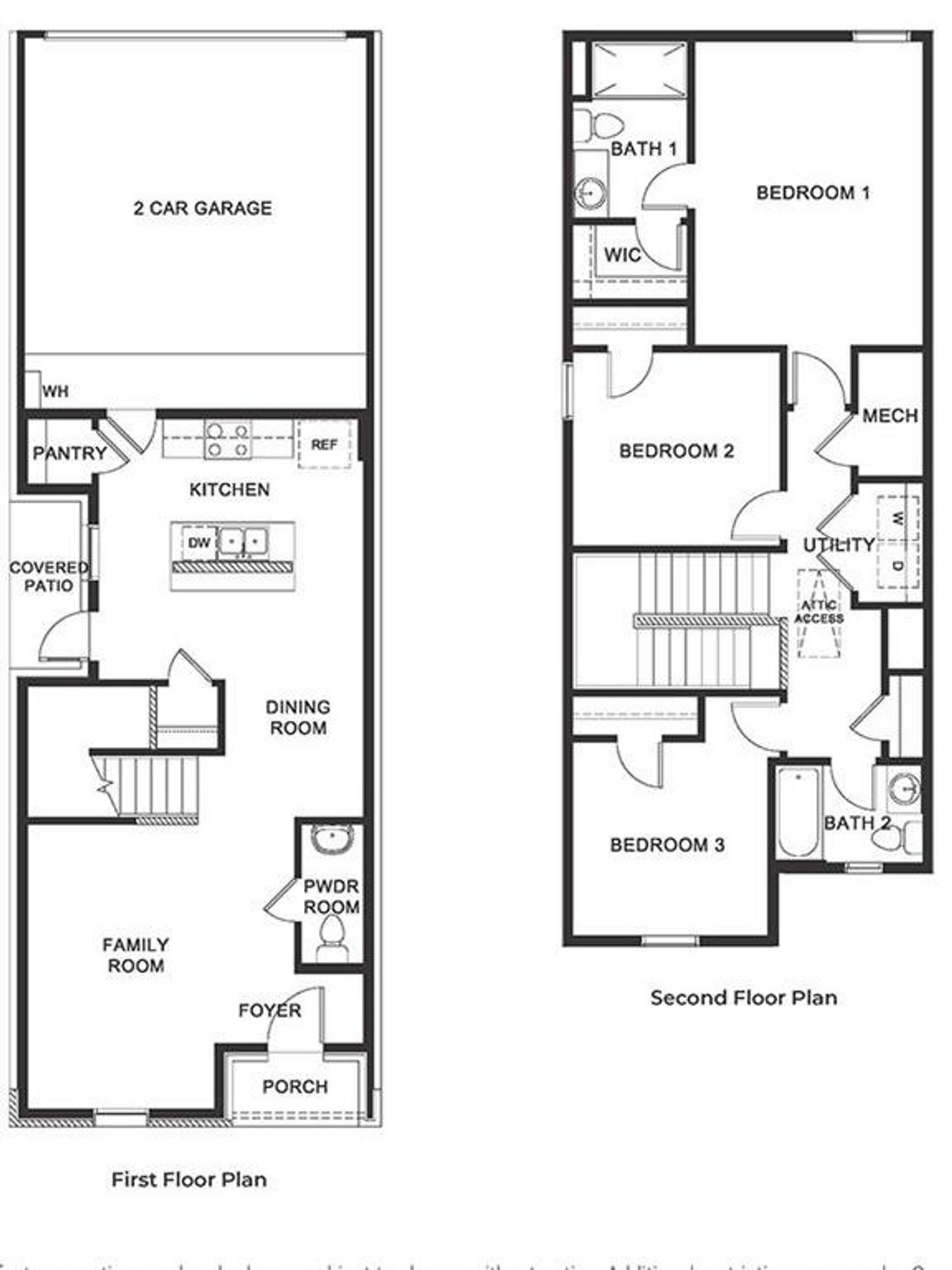 2D floor plan layout of this home in California Meadows, Arlington, TX (Image 2).