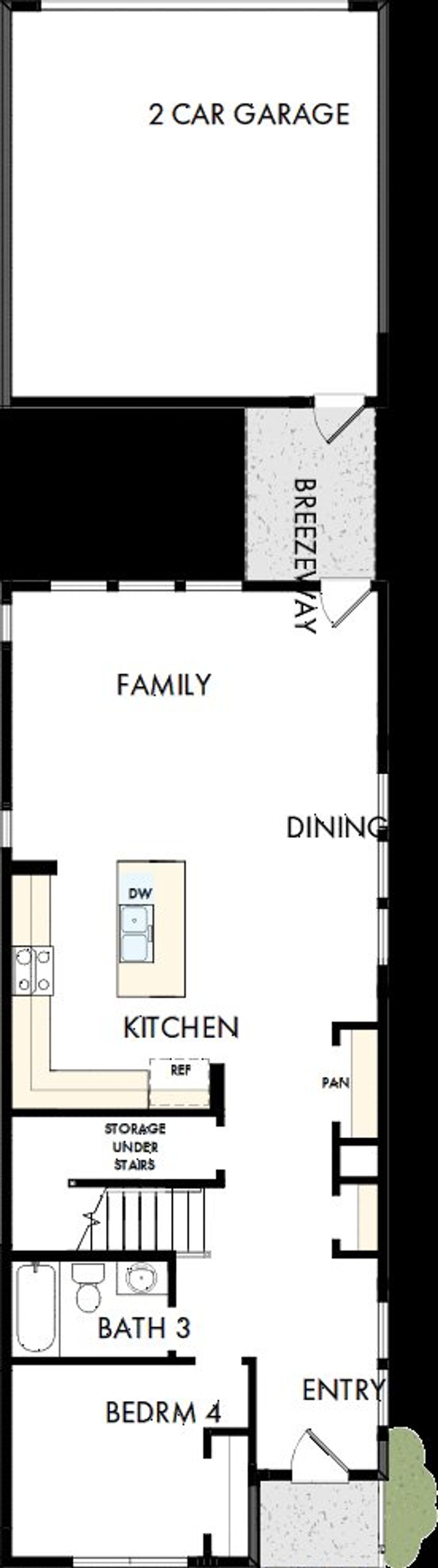 2D floor plan layout of this home in NoVi Chatham Park - The Mews Collection, Pittsboro, NC (Image 2). 2D floor plan layout of this home in NoVi Chatham Park - The Mews Collection, Pittsboro, NC (Image 2).