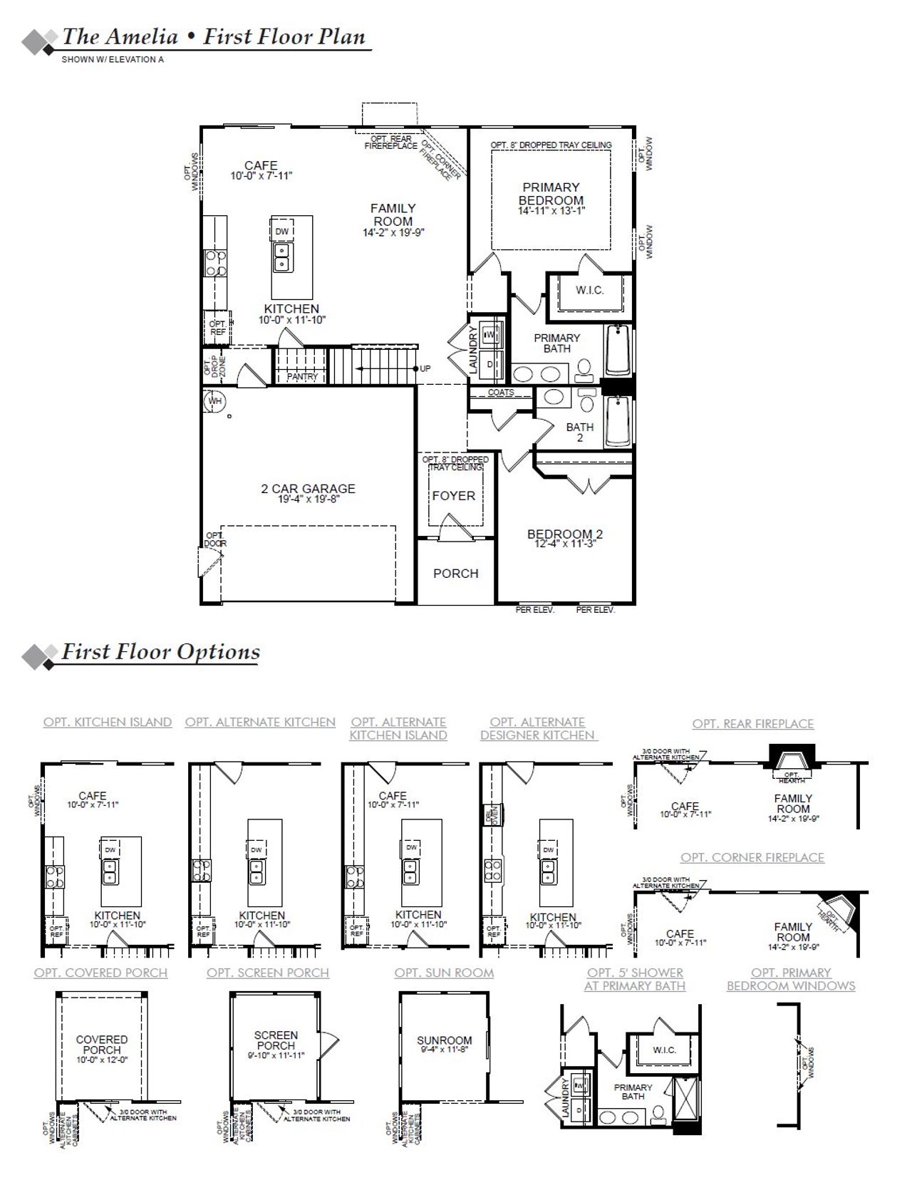 2D floor plan layout of this home in Academy Park, Beaufort, SC (Image 2).