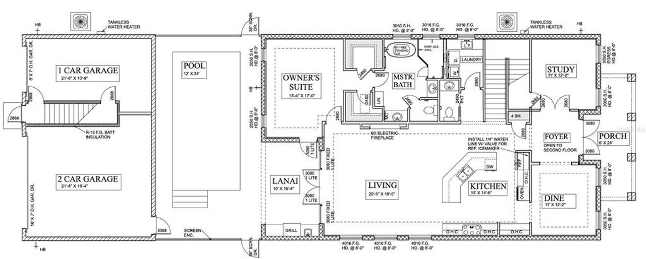 2D floor plan layout of this home in , Safety Harbor, FL (Image 2).