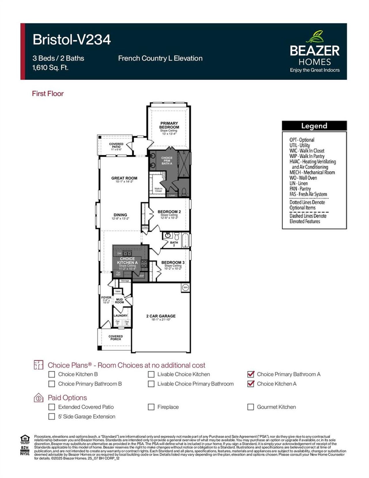 2D floor plan layout of this home in Sienna, Missouri City, TX (Image 2).