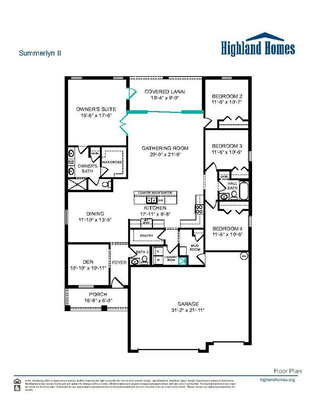 Summerlyn II - Home Layout