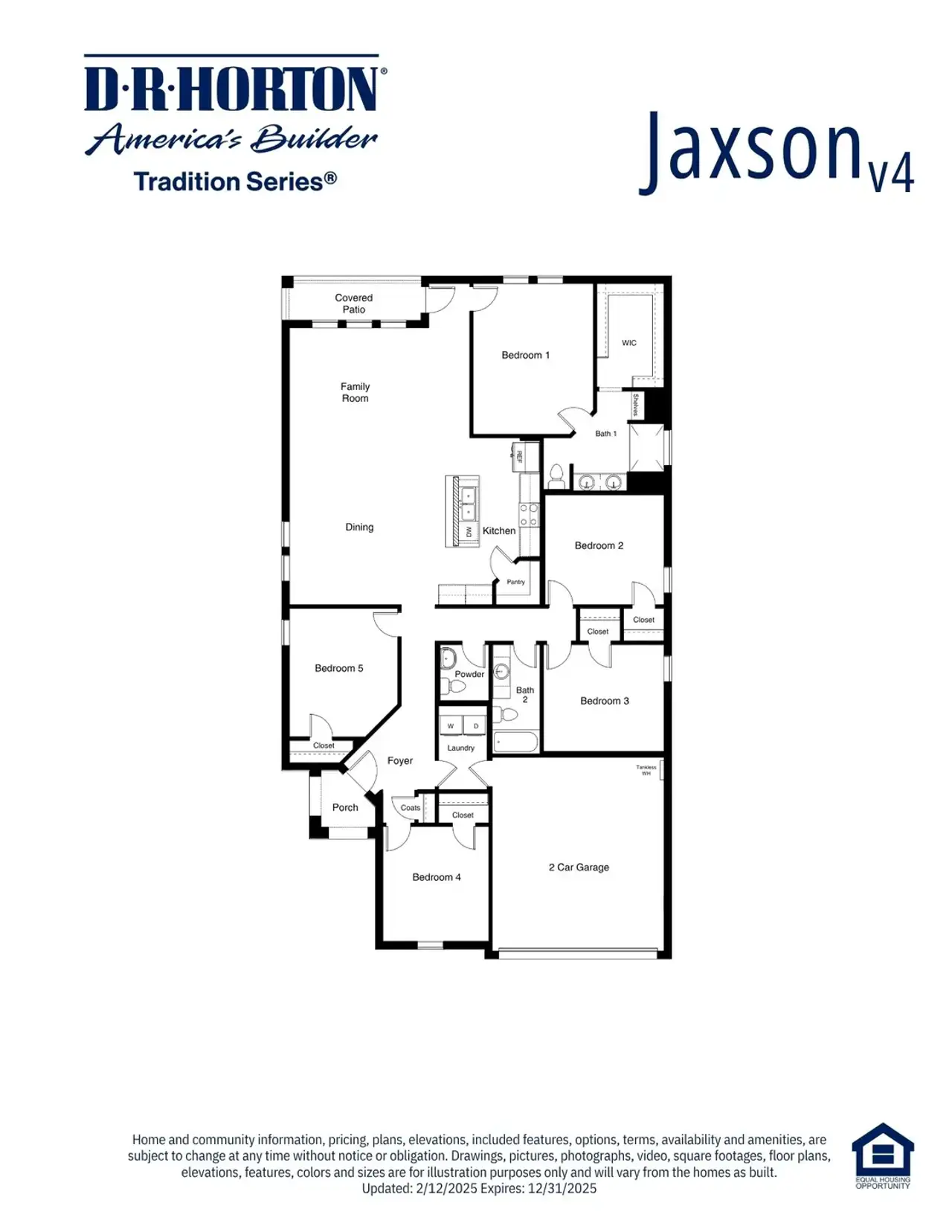2D floor plan layout of this home in Shenandoah Ridge, Midland, TX (Image 2).