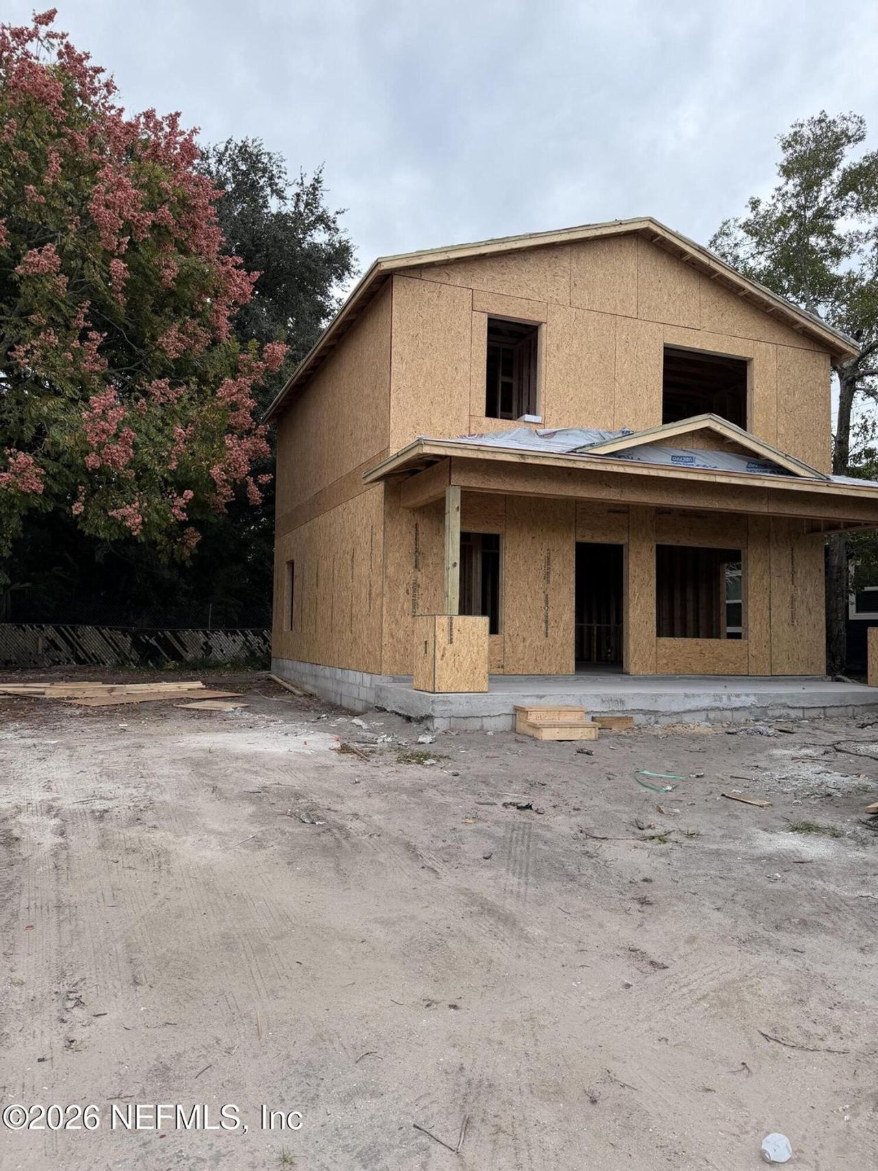 In-progress construction of a new home in , Jacksonville, FL (Image 2).