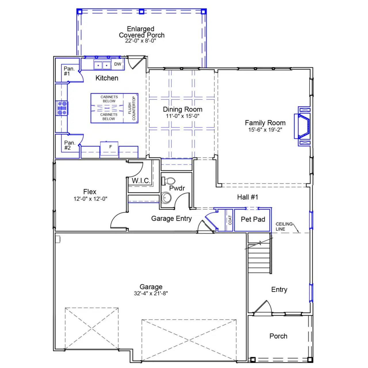 2D floor plan layout of this home in Arcadia, Myrtle Beach, SC (Image 2).