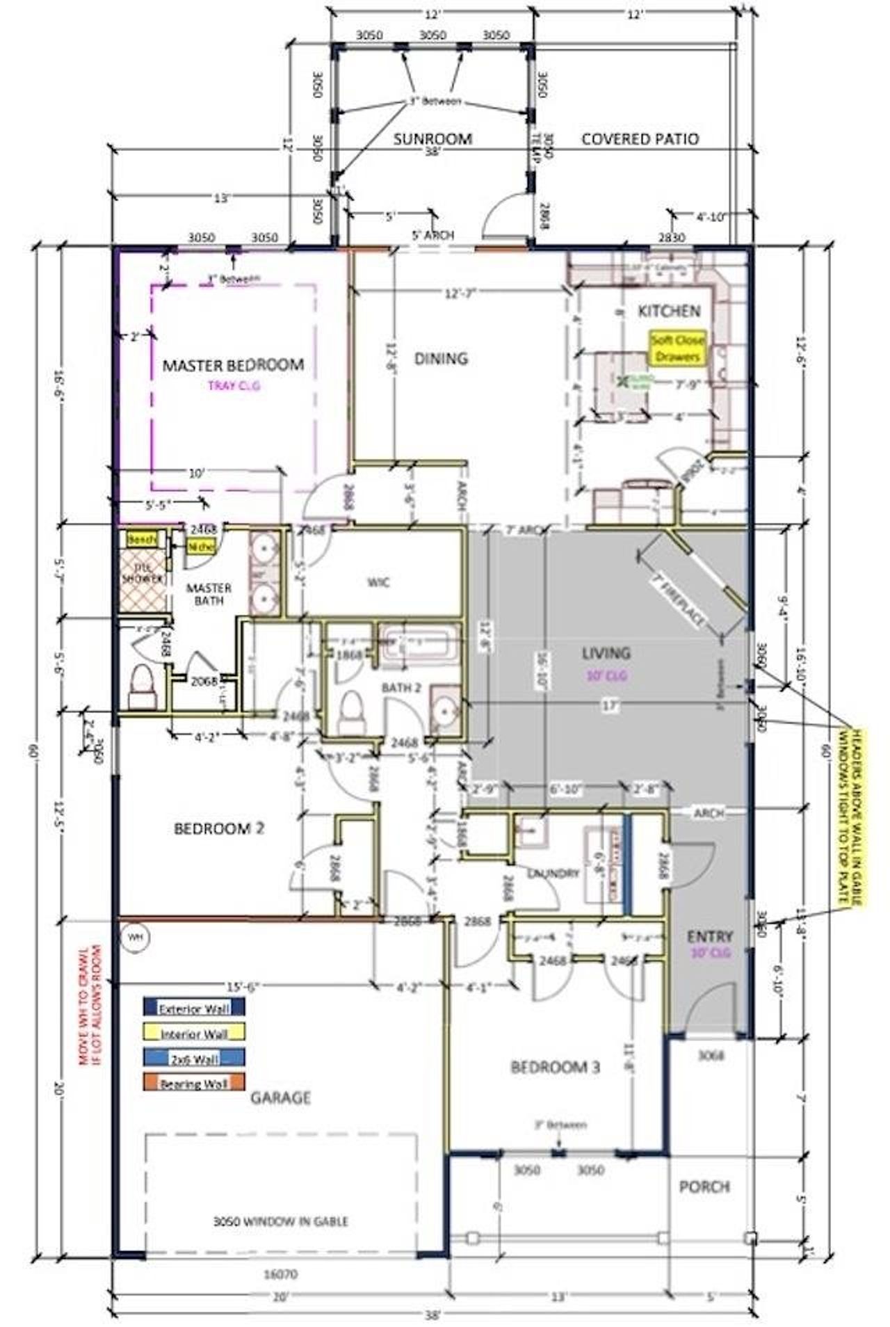 2D floor plan layout of this home in Mills Gin, Campobello, SC (Image 2).