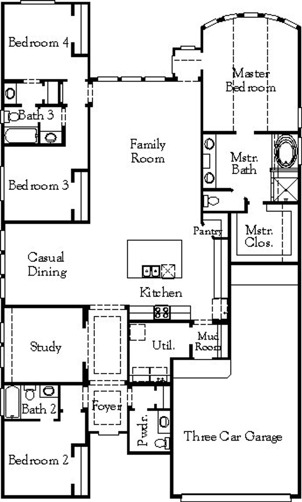 2D floor plan layout of this home in Coastal Point, League City, TX (Image 2). 2D floor plan layout of this home in Coastal Point, League City, TX (Image 2).
