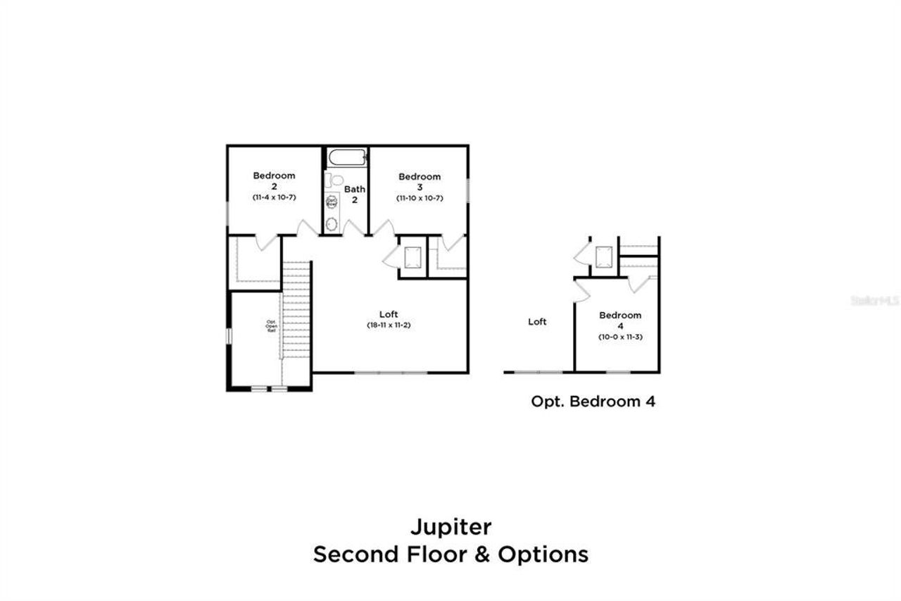 2D floor plan layout of this home in Grasslands West, Lakeland, FL (Image 2). 2D floor plan layout of this home in Grasslands West, Lakeland, FL (Image 2).