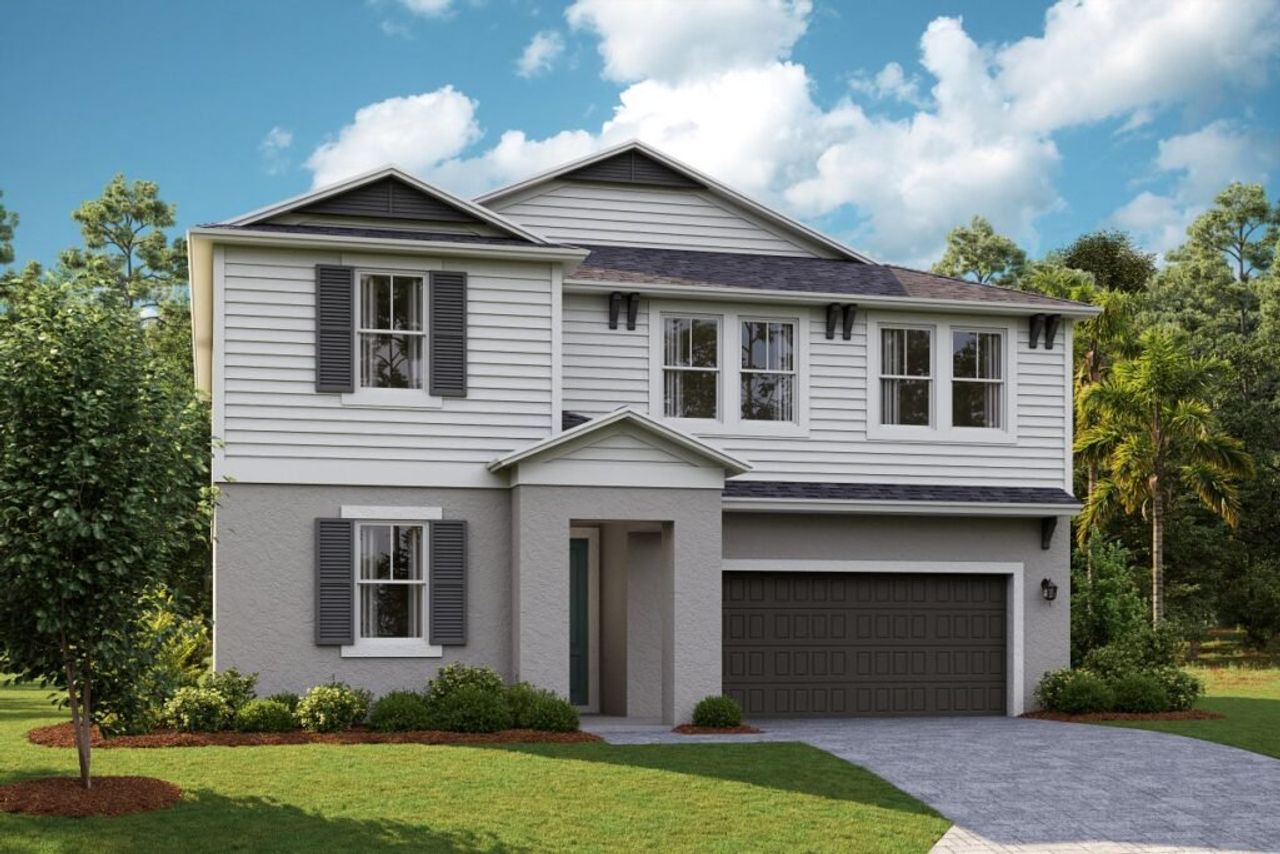 Representative exterior photo of a completed home built from the Amelia by Casa Fresca Homes in Pasadena Woods, Dade City, FL (Image 2).