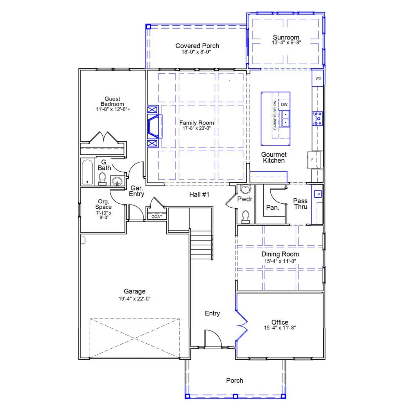 2D floor plan layout of this home in Cottages at Lake Emory, Inman, SC (Image 2). 2D floor plan layout of this home in Cottages at Lake Emory, Inman, SC (Image 2).