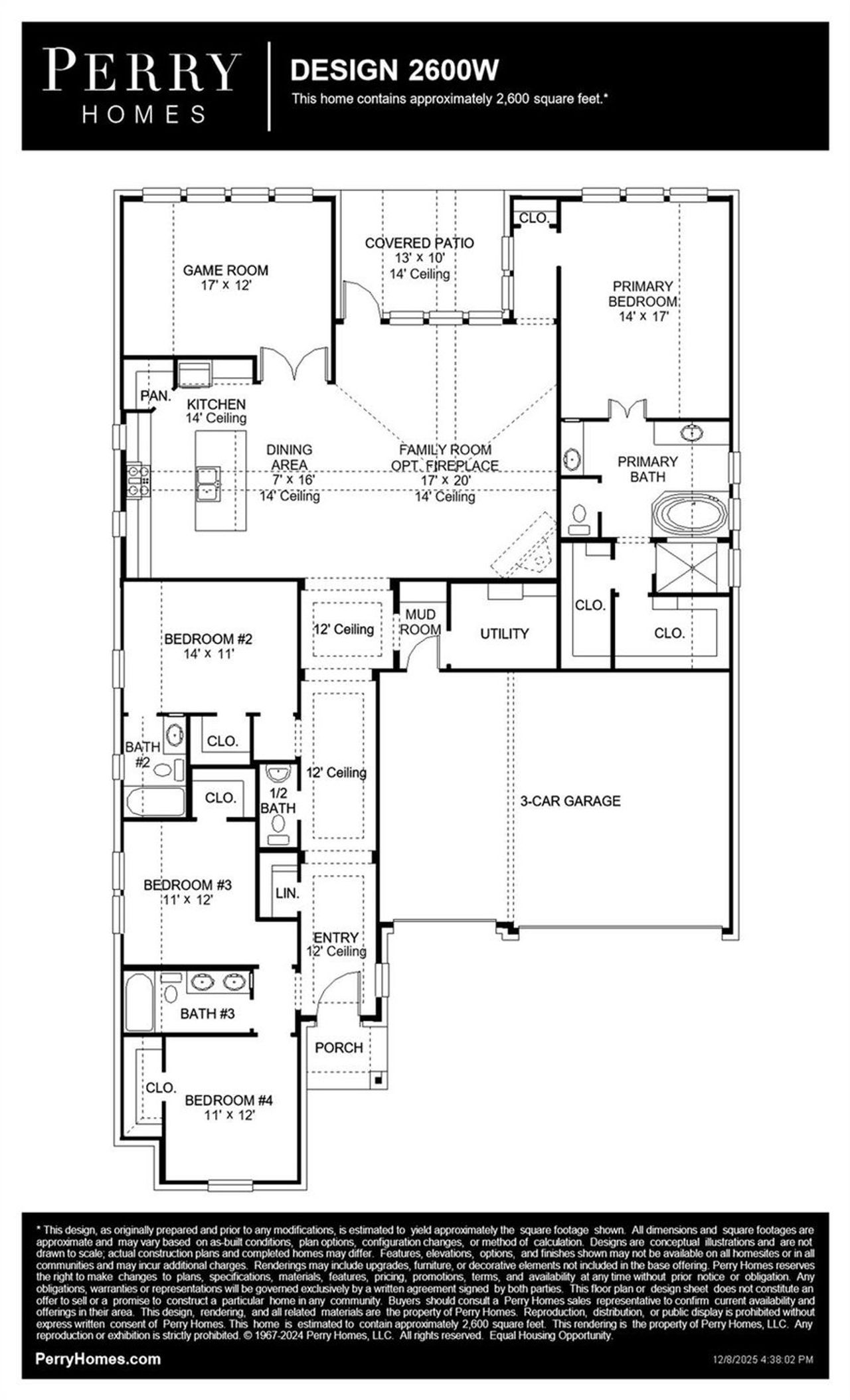 2D floor plan layout of this home in Juniper Springs, Lockhart, TX (Image 2).