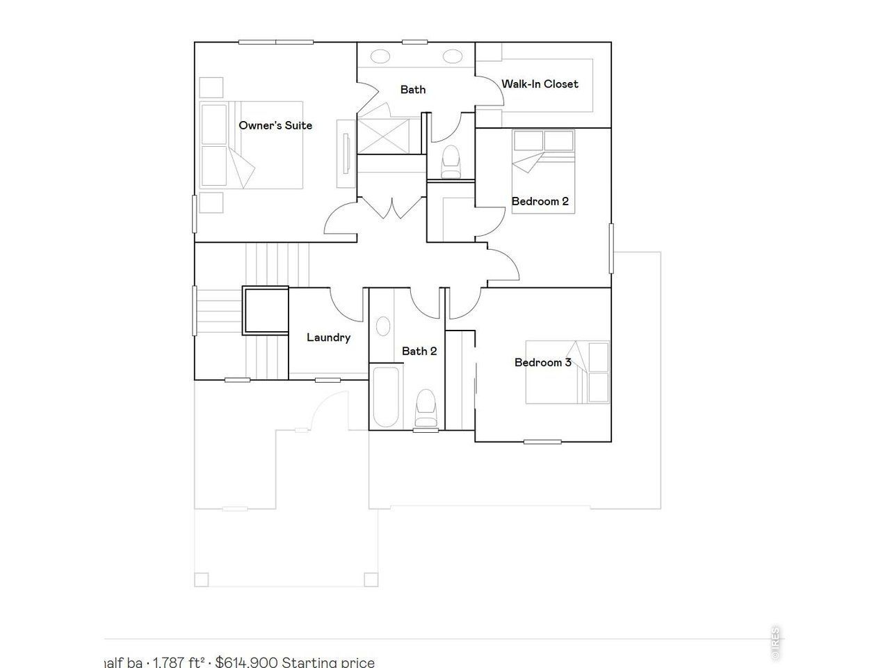 2D floor plan layout of this home in Timber Lark, Fort Collins, CO (Image 2). 2D floor plan layout of this home in Timber Lark, Fort Collins, CO (Image 2).