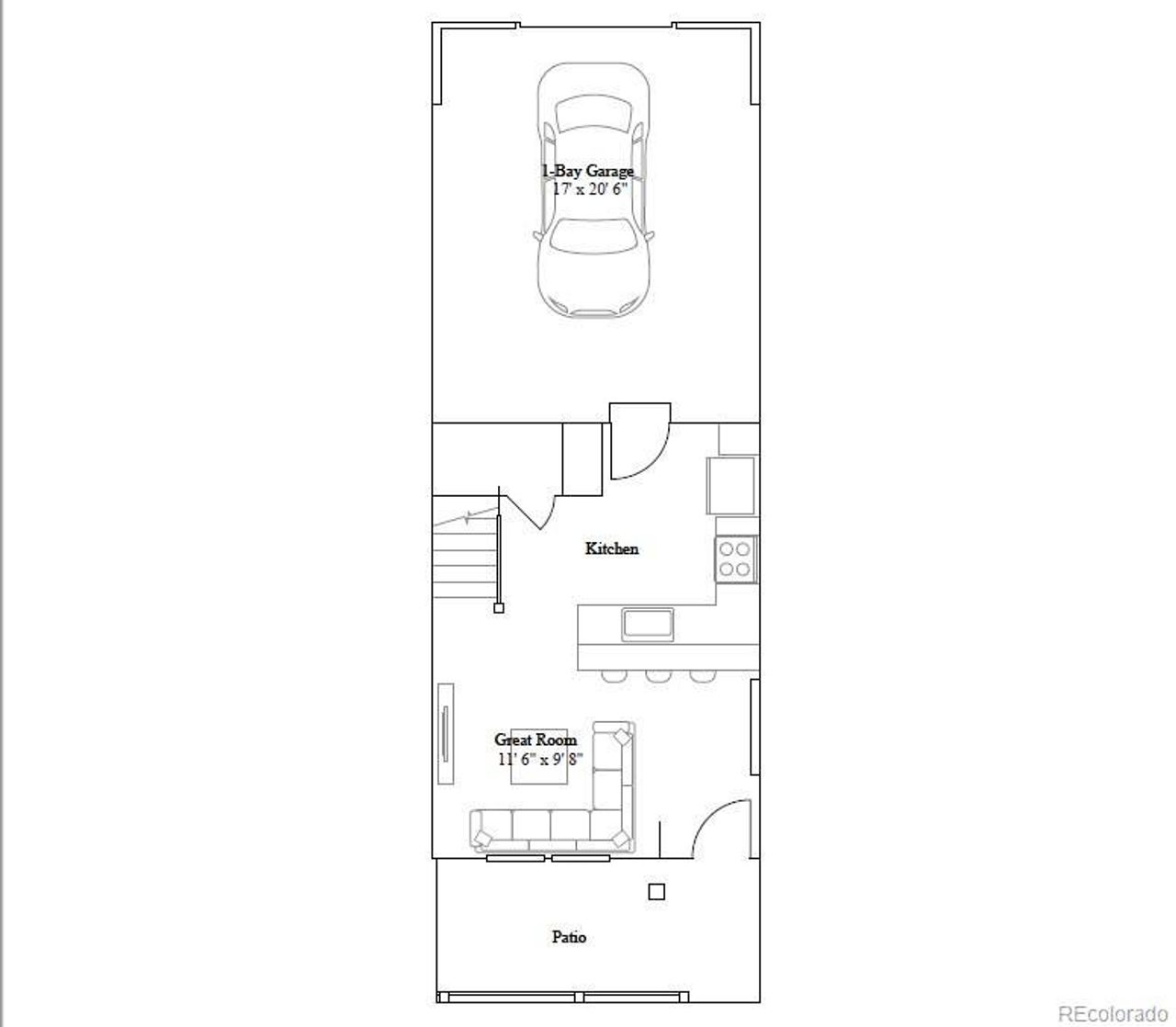 2D floor plan layout of this home in Riano Ridge, Loveland, CO (Image 2).