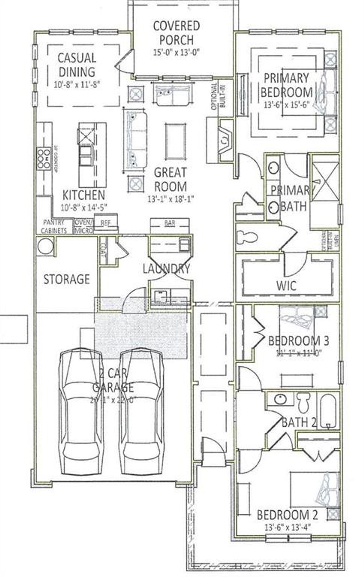 2D floor plan layout of this home in , Gainesville, GA (Image 2).