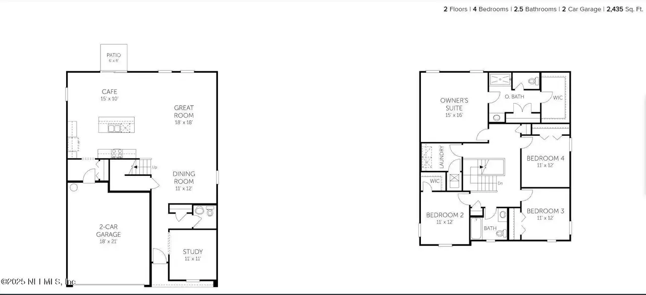 2D floor plan layout of this home in , Orange Park, FL (Image 2).