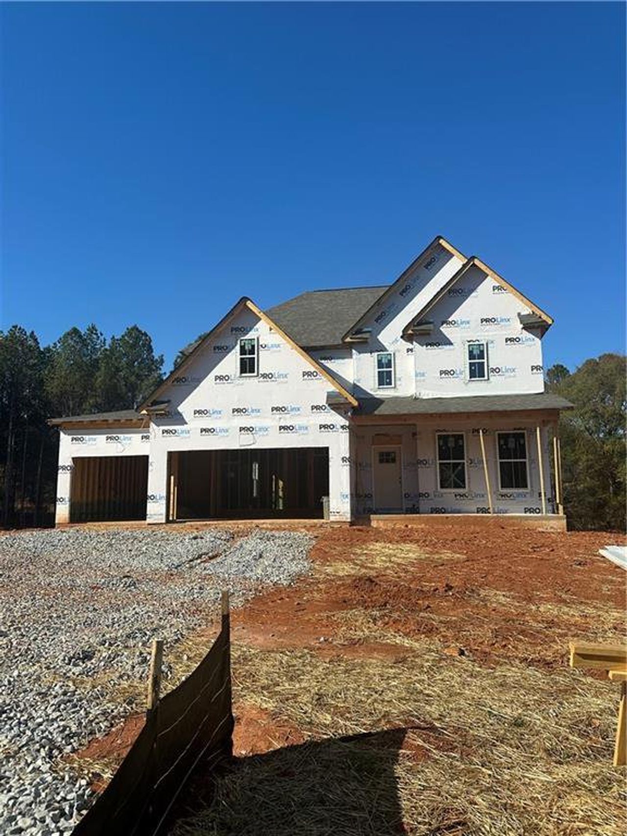 In-progress construction of a new home in , Covington, GA (Image 2).