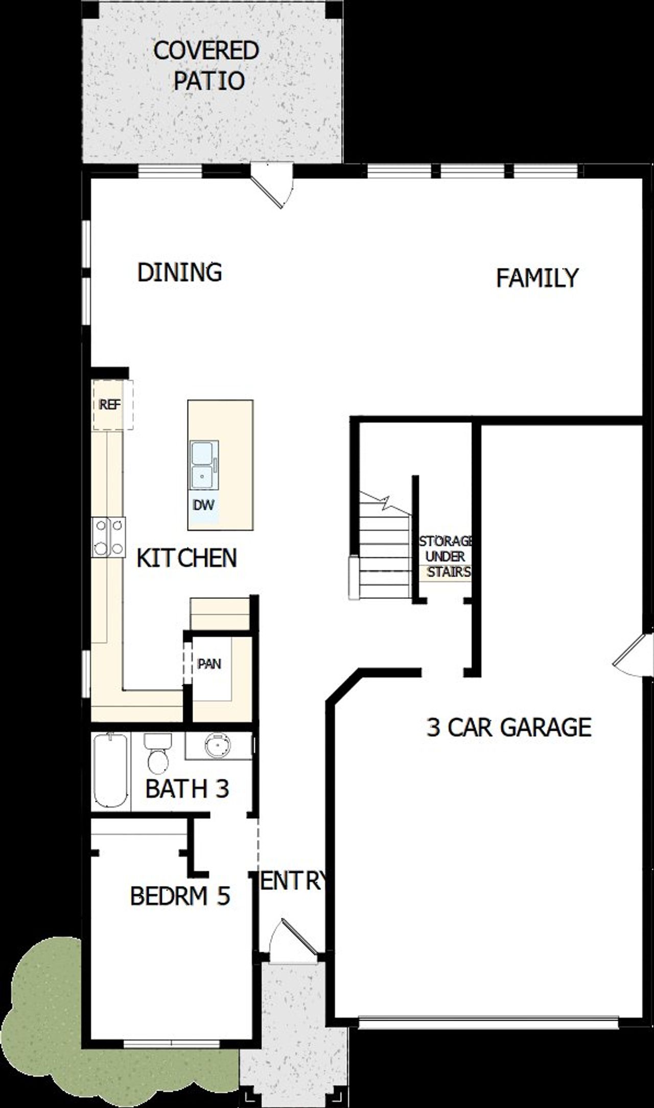 2D floor plan layout of this home in Artesa at Soleo, San Tan Valley, AZ (Image 2).