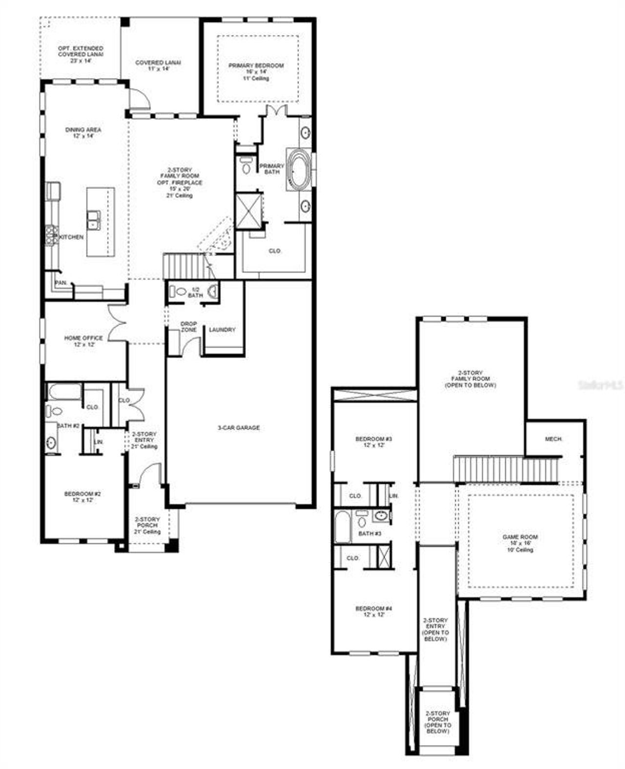 2D floor plan layout of this home in Mandarin Grove, Palmetto, FL (Image 2). 2D floor plan layout of this home in Mandarin Grove, Palmetto, FL (Image 2).