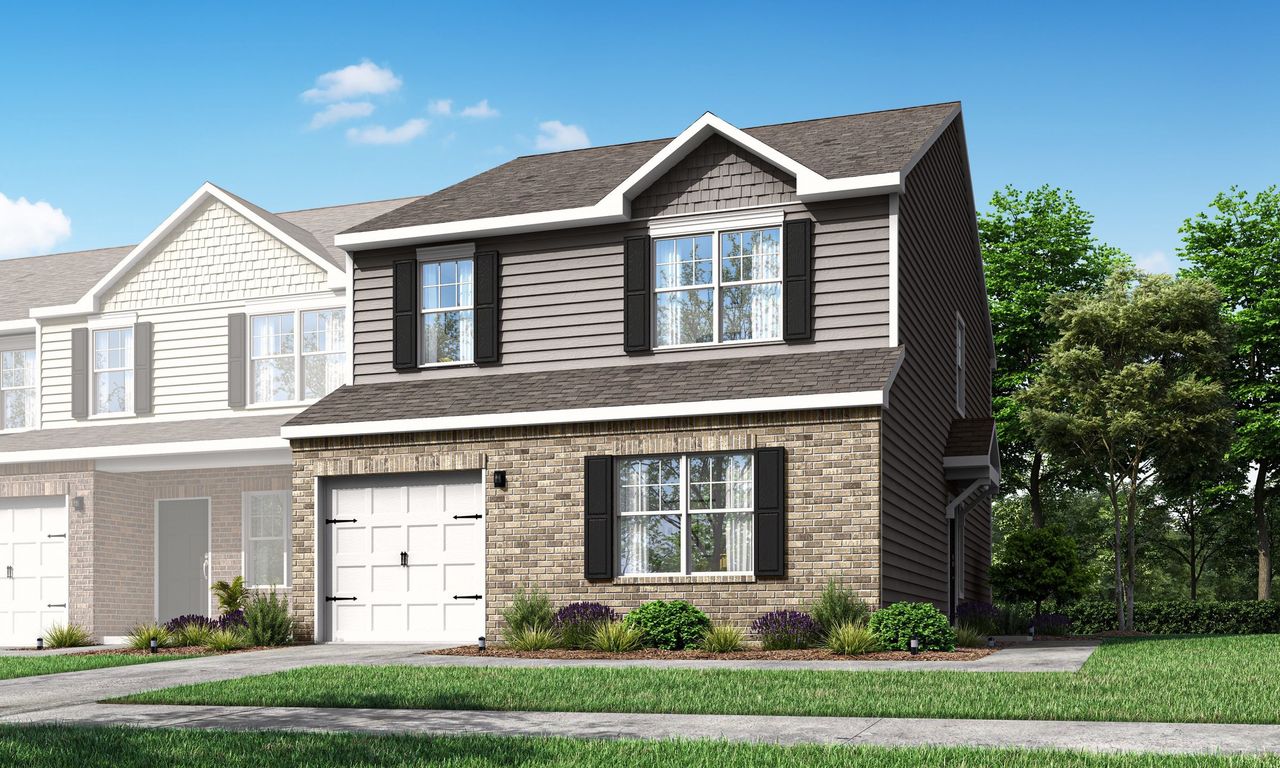 Representative exterior photo of a completed home built from the The Cypress by Profile Homes in Autumn Brook, Stanley, NC (Image 2).
