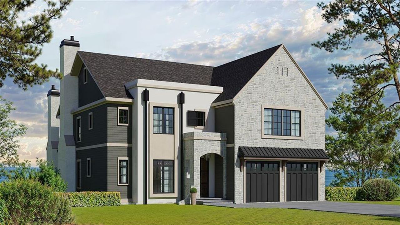 Front exterior of a new home in , Roswell, GA, highlighting curb appeal (Image 2).