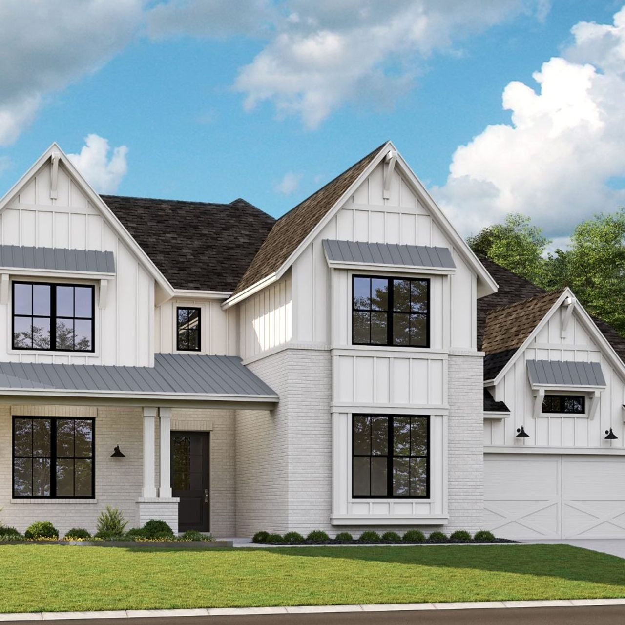 Front exterior of a new home in The Parks at Wilson Creek, Celina, TX, highlighting curb appeal (Image 2).