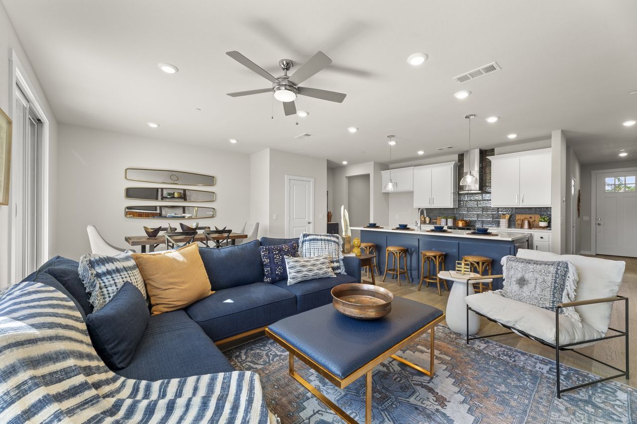 Representative furnished interior of a home built from the Lotus (FE) by Grenadier Homes in Wildridge, Oak Point (Image 2). Representative furnished interior of a home built from the Lotus (FE) by Grenadier Homes in Wildridge, Oak Point (Image 2).