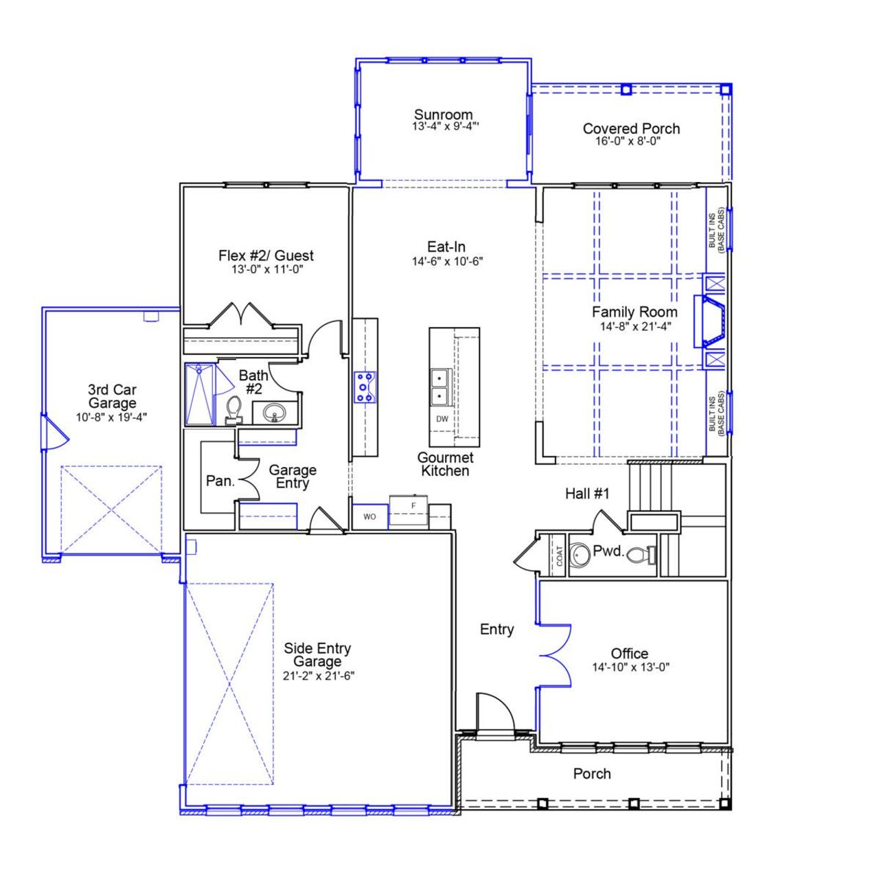 2D floor plan layout of this home in Bens Crossing, Woodruff, SC (Image 2). 2D floor plan layout of this home in Bens Crossing, Woodruff, SC (Image 2).