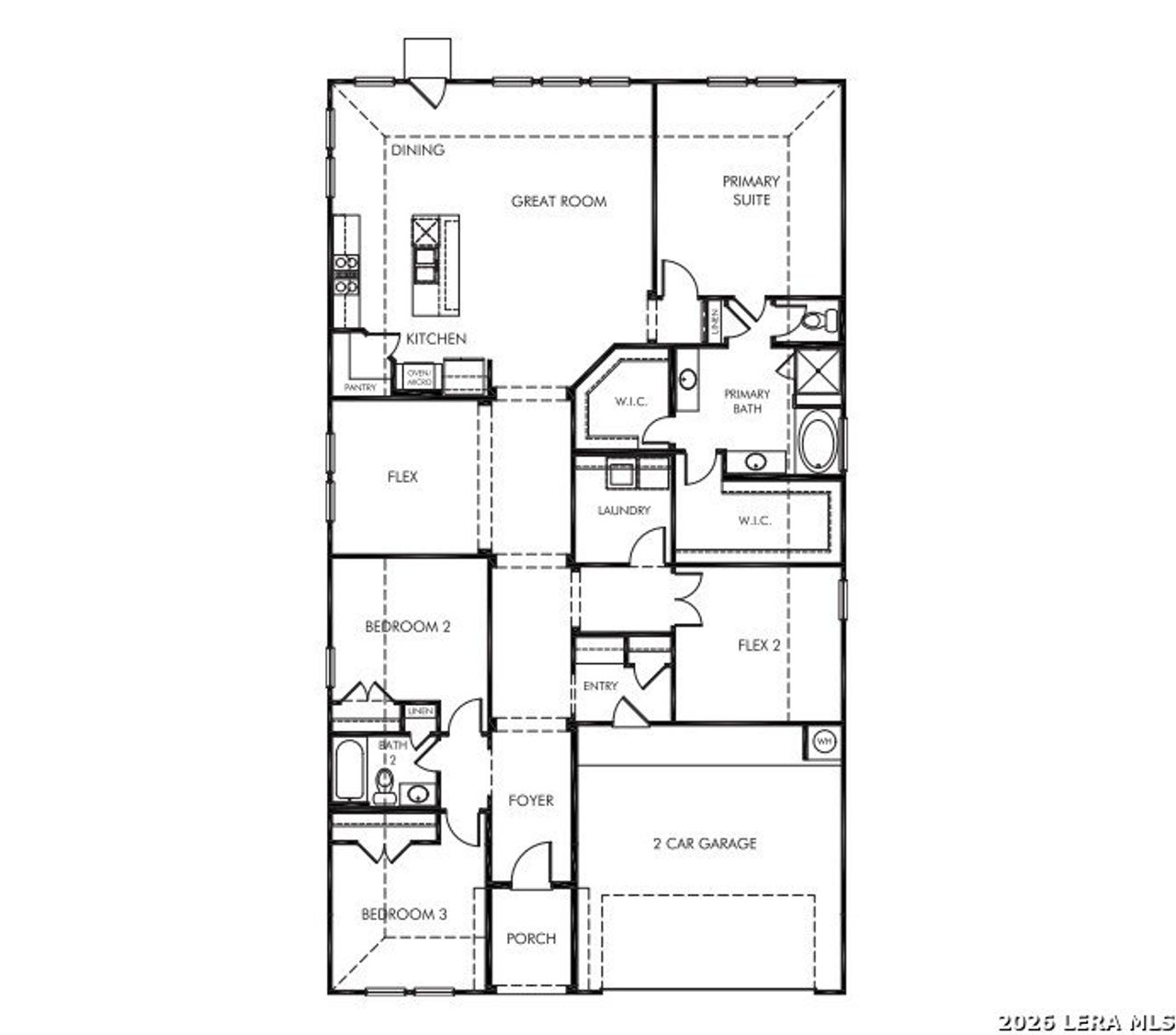 2D floor plan layout of this home in , Marion, TX (Image 2).