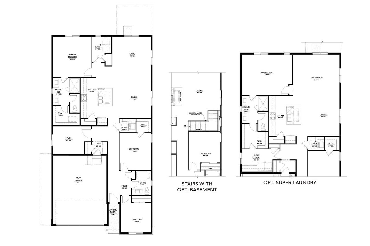 2D floor plan layout of this home in Bloom, Fort Collins, CO (Image 2).