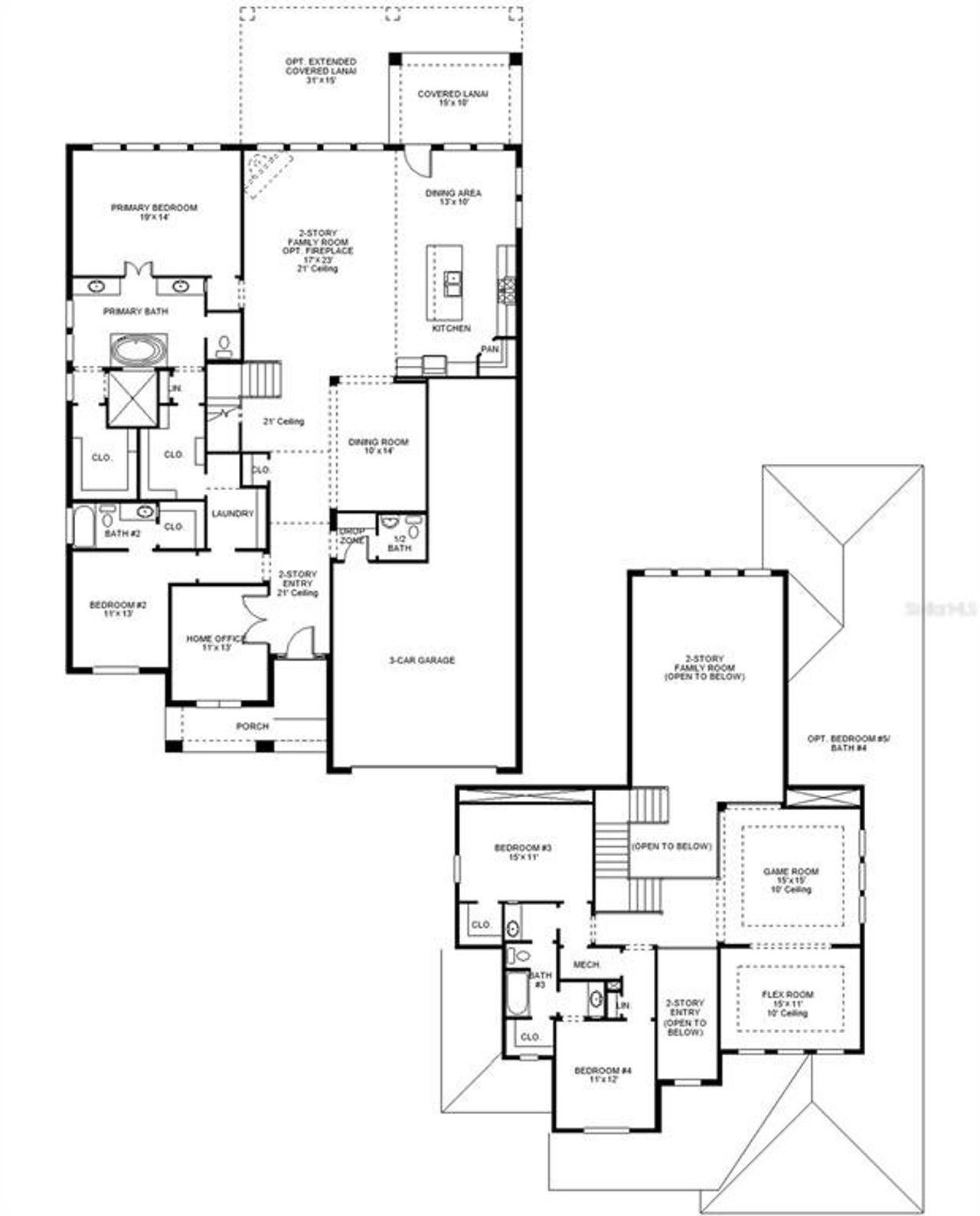 2D floor plan layout of this home in Star Farms at Lakewood Ranch, Bradenton, FL (Image 2). 2D floor plan layout of this home in Star Farms at Lakewood Ranch, Bradenton, FL (Image 2).