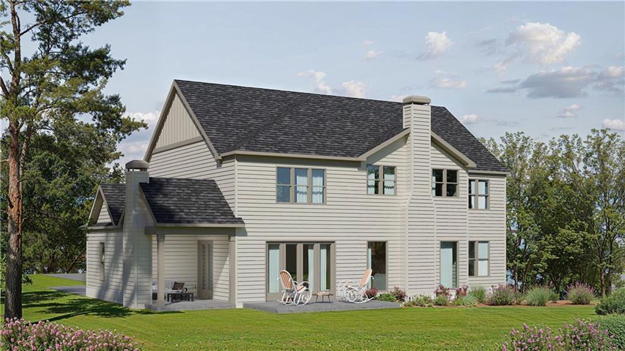 Front exterior of a new home in , Atlanta, GA, highlighting curb appeal (Image 2).
