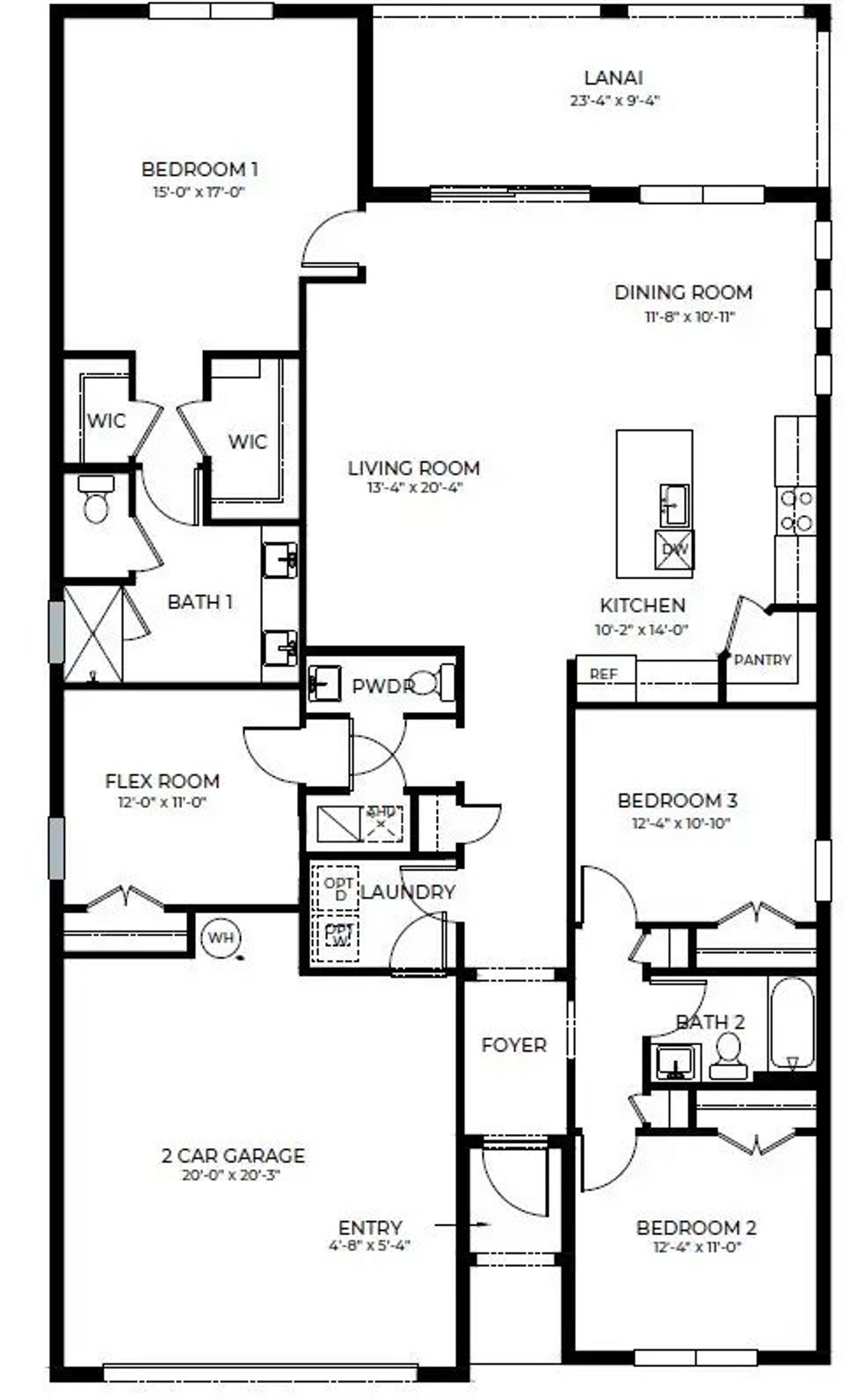 2D floor plan layout of this home in Blossom Trail, Lake Worth, FL (Image 2). 2D floor plan layout of this home in Blossom Trail, Lake Worth, FL (Image 2).