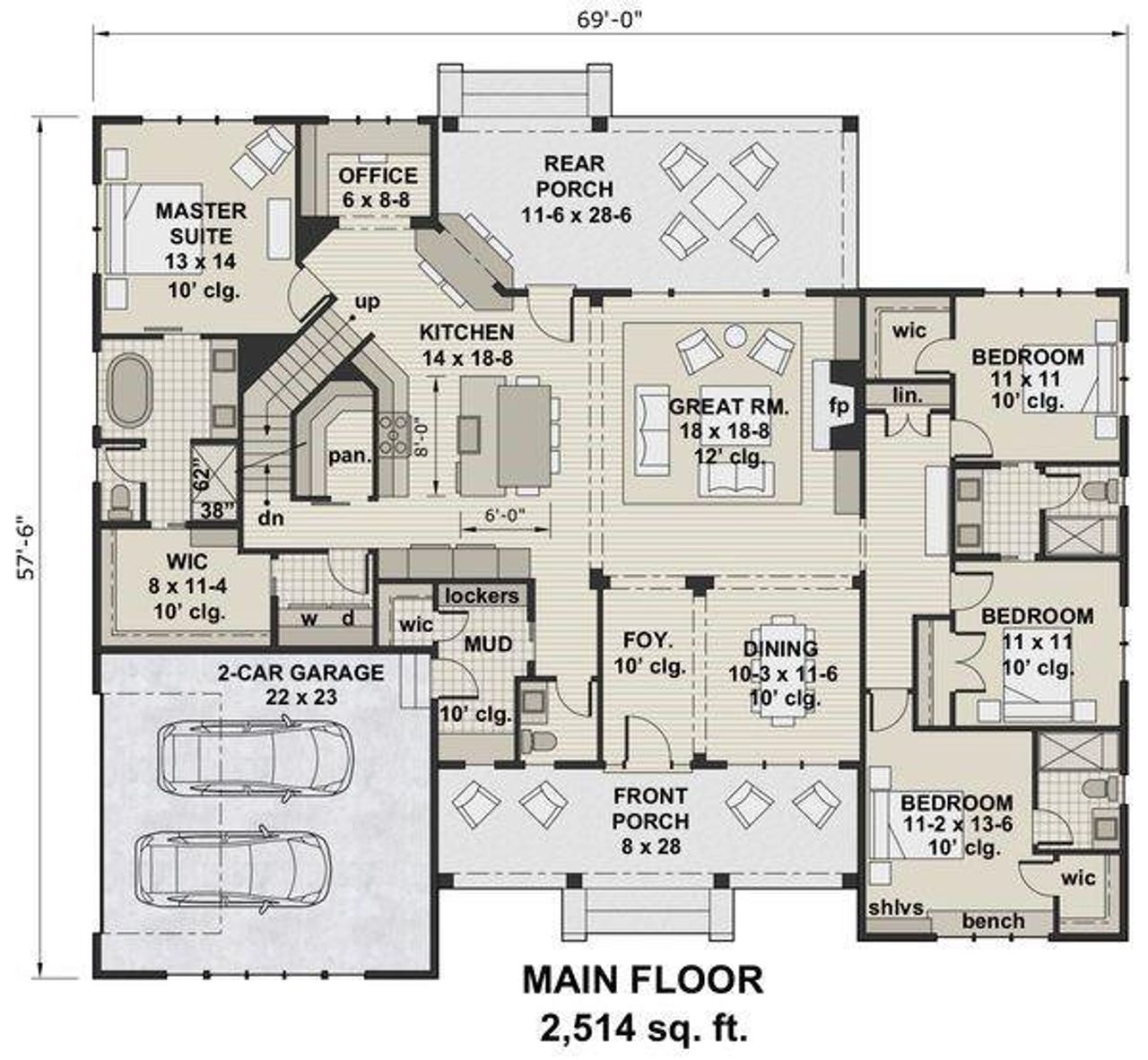 2D floor plan layout of this home in , Jasper, GA (Image 2). 2D floor plan layout of this home in , Jasper, GA (Image 2).