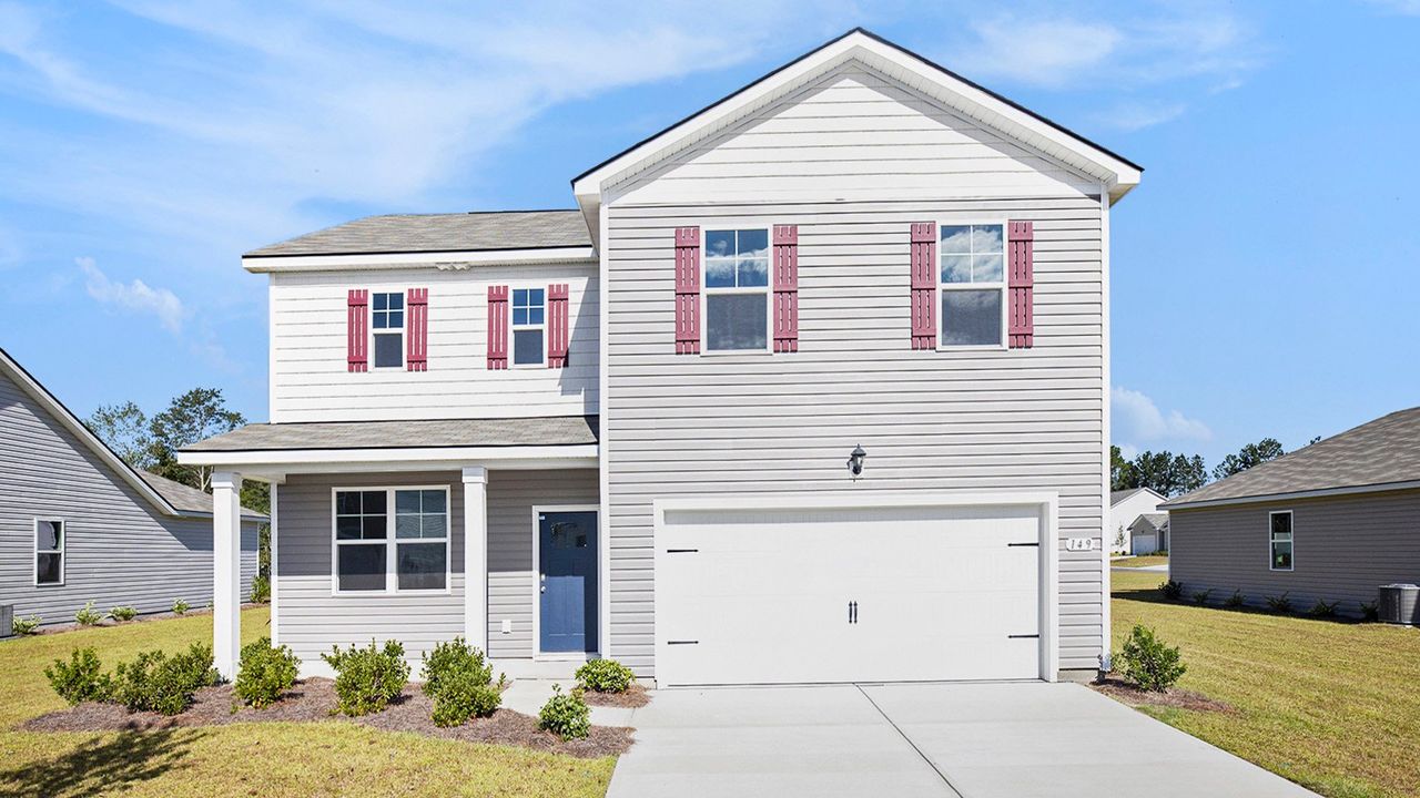 Representative exterior photo of a completed home built from the Galen by D.R. Horton in Heritage Crossing, Conway, SC (Image 2).