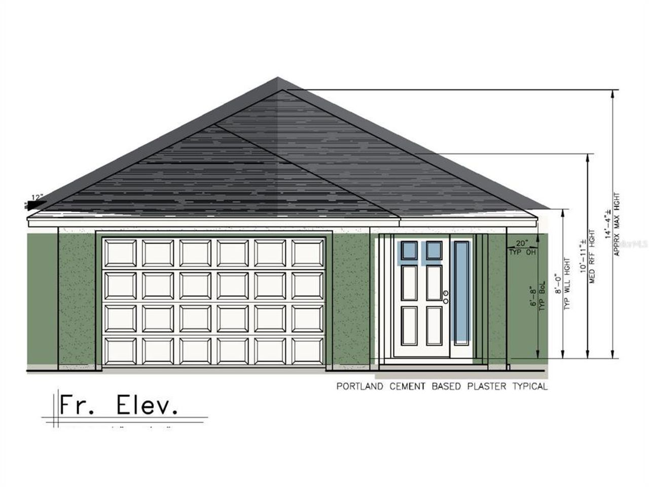 Exterior rendering of this home design in , Ocala, FL (Image 2). Exterior rendering of this home design in , Ocala, FL (Image 2).