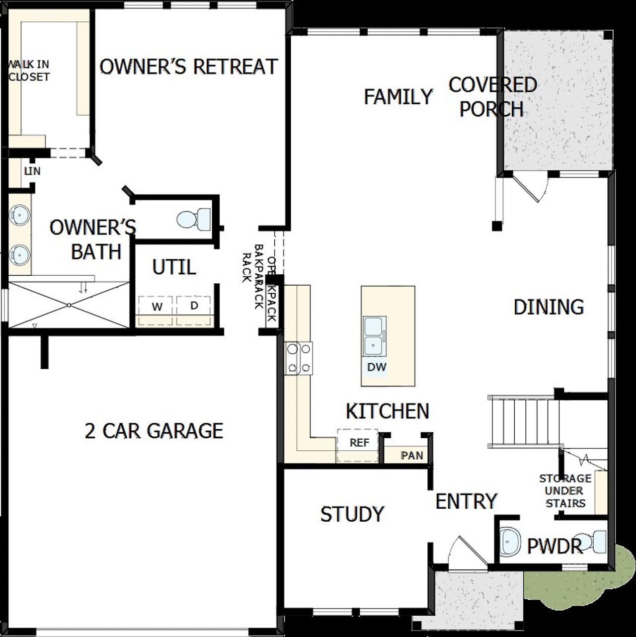 2D floor plan layout of this home in Sunfield, Buda, TX (Image 2). 2D floor plan layout of this home in Sunfield, Buda, TX (Image 2).