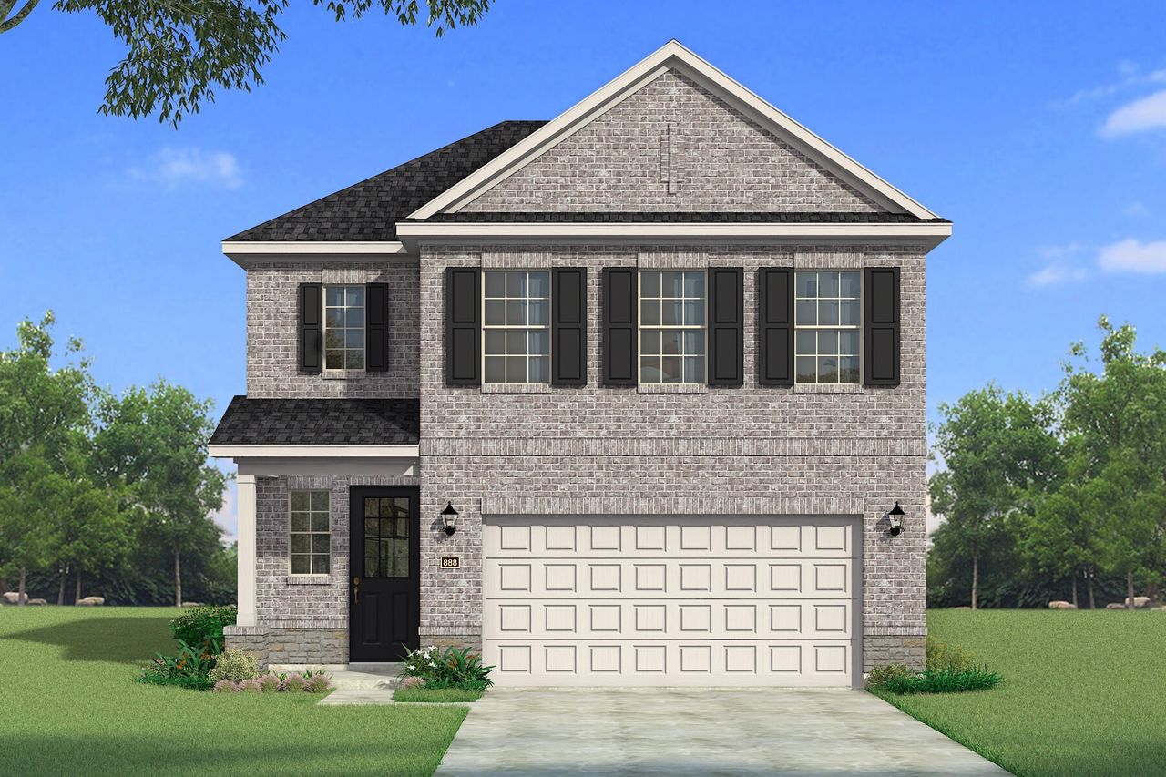 The Bonhill - Traditional with Stone Elevation The Bonhill - Traditional with Stone Elevation